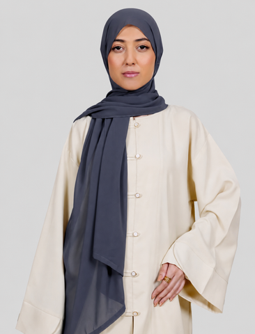 Plain Hijab - Slate Blue