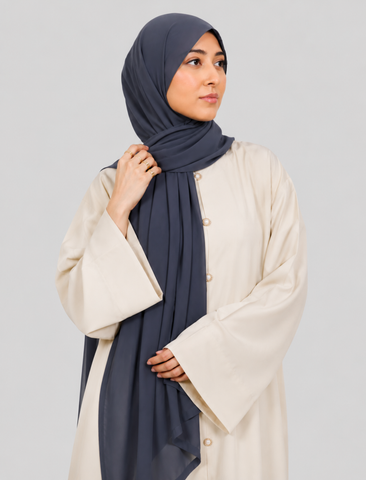 Plain Hijab - Slate Blue