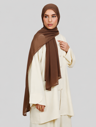 Plain Hijab - Cocoa