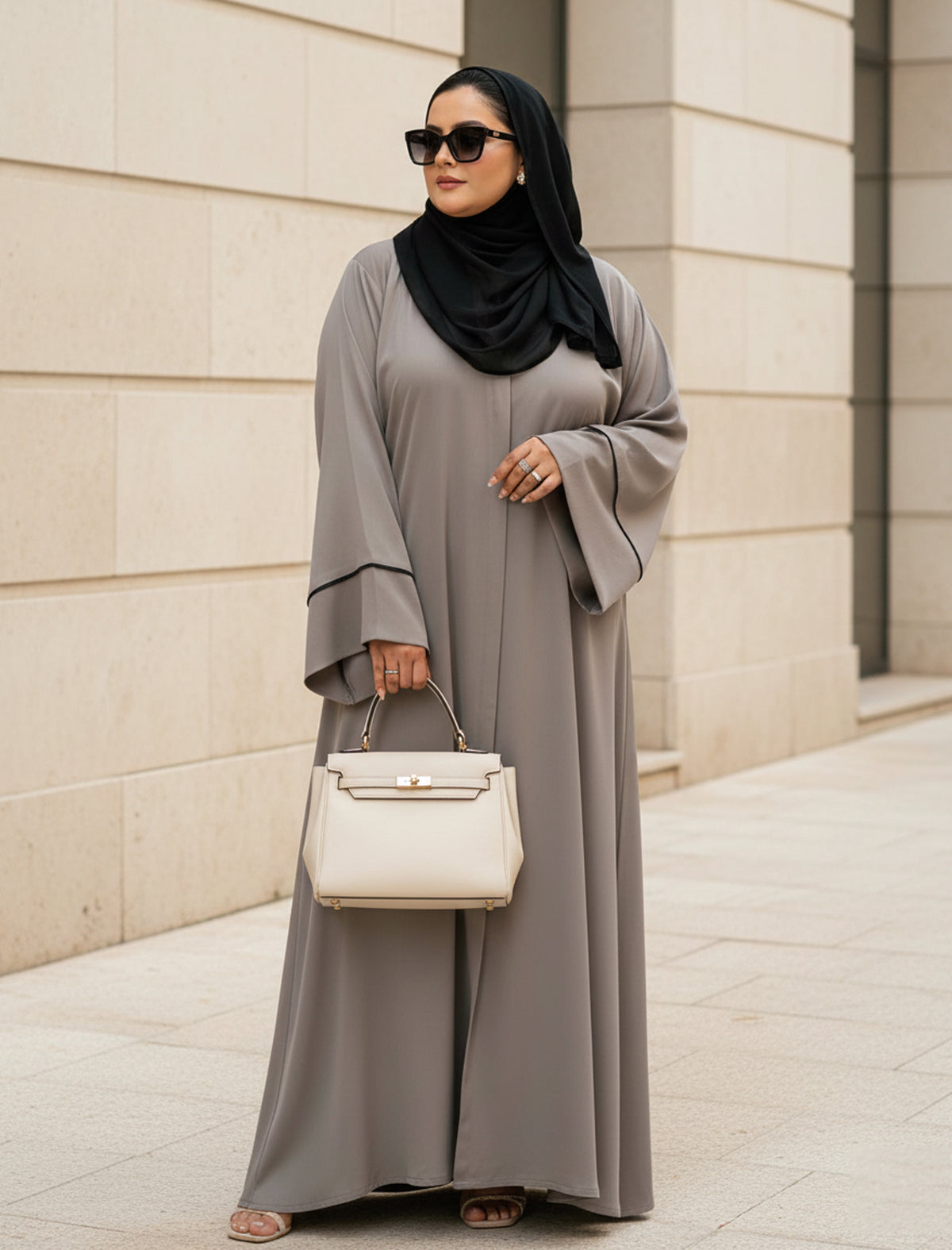 MIST ABAYA- GREY