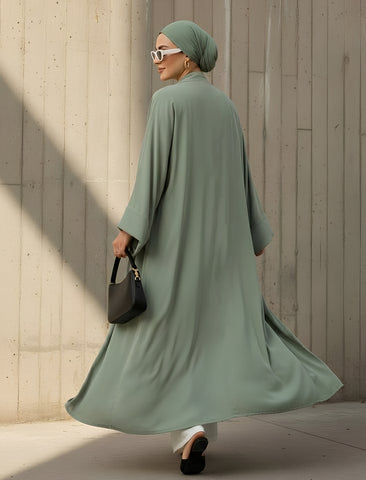 KIMONO- LIGHT GREEN