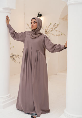 Kuthban Maxi Abaya - Beige