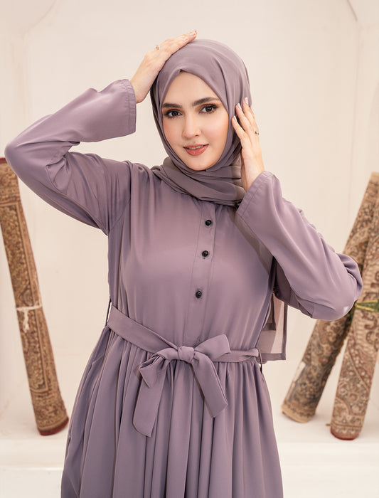 MALADH MAXI  ABAYA- LILAC