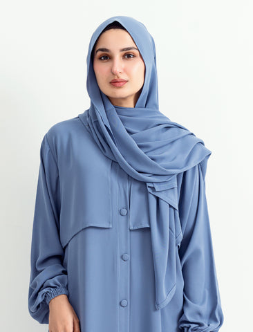 Matching Hijab-Dusty Blue