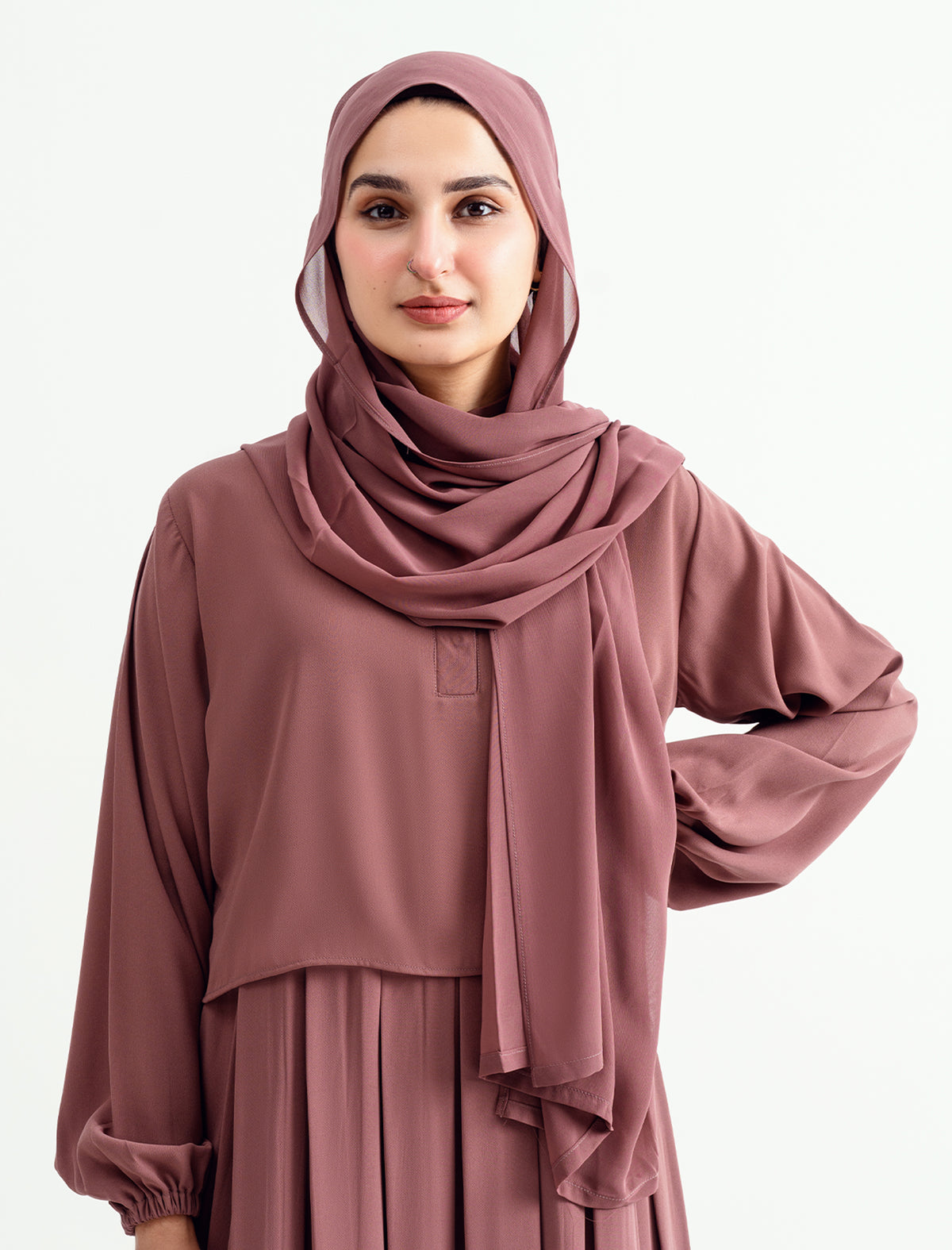 Matching Hijab-Mauve