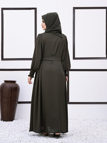 Mirha Button-down Frock Style Abaya