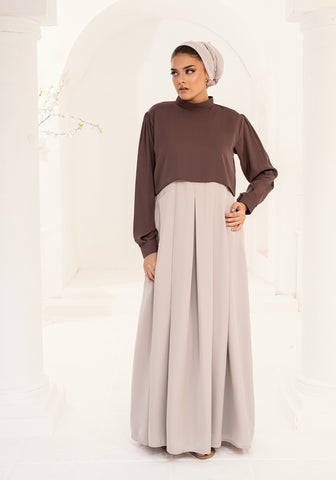 Mushmis Maxi Abaya - Two Tone