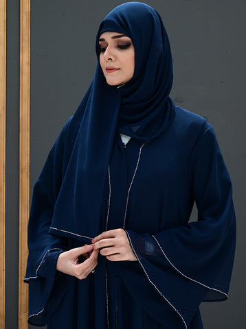 SAREENA DUAL LAYERED CHIFFON ABAYA