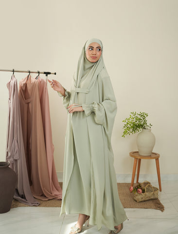 Saudi Jilbab - Pistachio