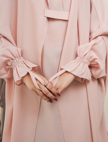 Saudi Jilbab - Powder Pink