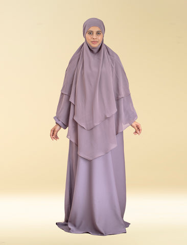 Shanaz Khimar Set - Lilac