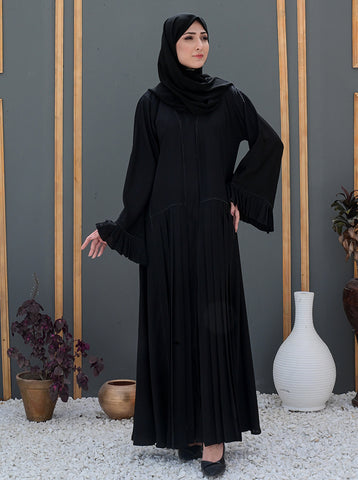 Zoya Fancy Bell-Sleeved Abaya