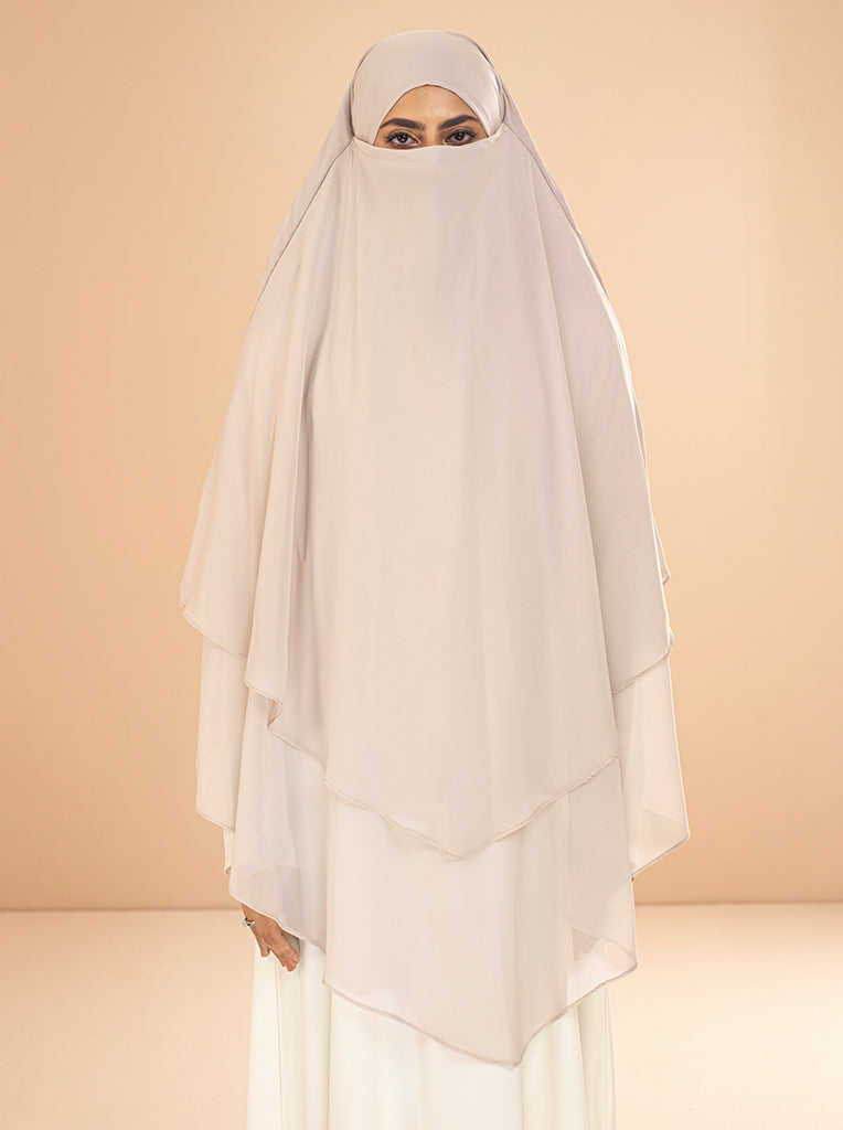 SHANAZ KHIMAR HIJAB-IVORY