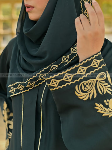 Blossom Front-Open Abaya