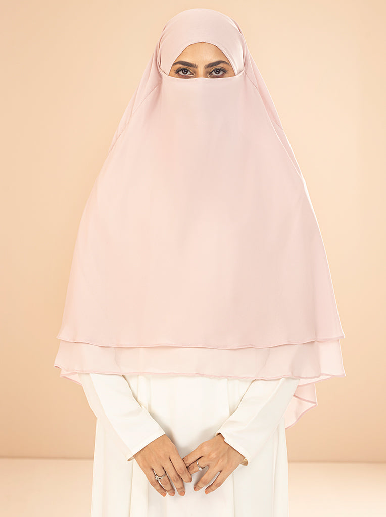 KHIMAR HIJAB-POWDER PINK