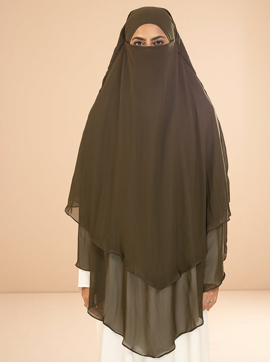 SHANAZ KHIMAR HIJAB-OLIVE