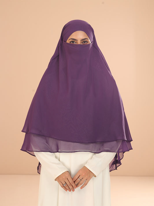 KHIMAR HIJAB-VIOLET PURPLE