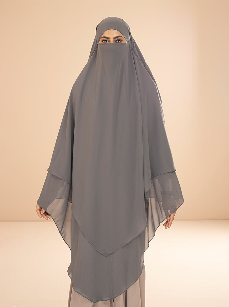 BAREERAH KHIMAR HIJAB-ASH GREY