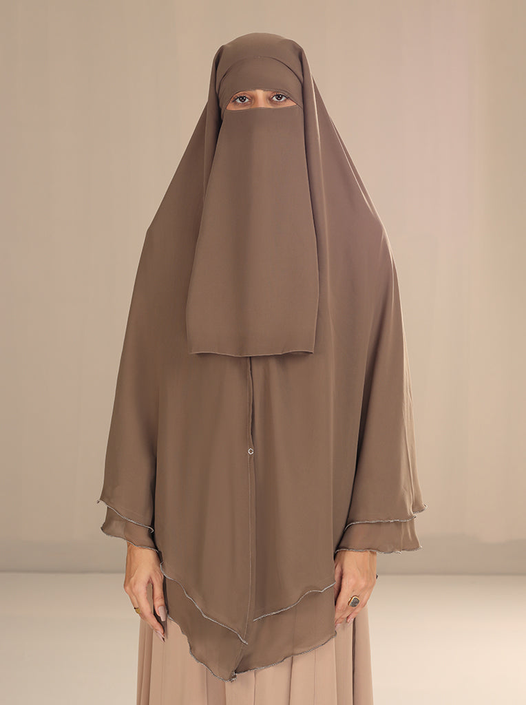 AL-AMIRAH HIJAB-CARAMEL BROWN