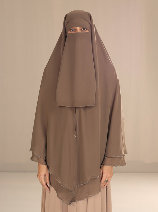 AL-AMIRAH HIJAB-CARAMEL BROWN