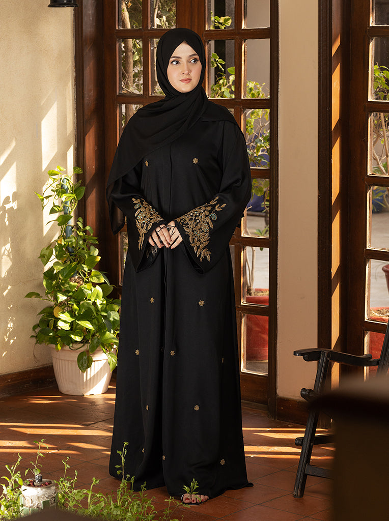 Rubab Model Rubab Abaya | Black Camels