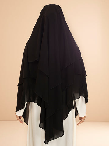 Shanaz Khimar Hijab Black